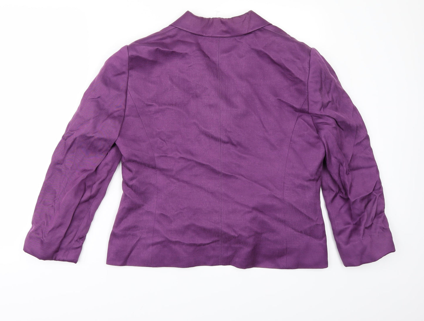 Womens UK Size 38 Preworn Regular Purple Suit Jacket