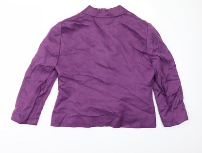 Womens UK Size 38 Preworn Regular Purple Suit Jacket