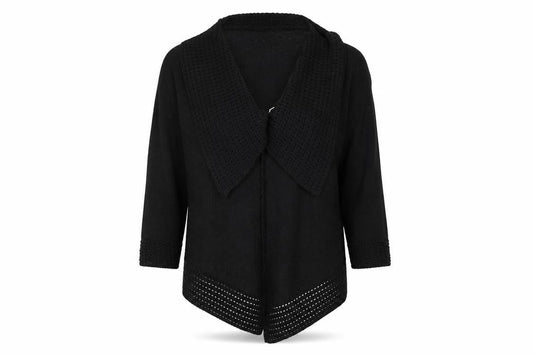 Soon Womens Black   Cardigan Jumper Size M