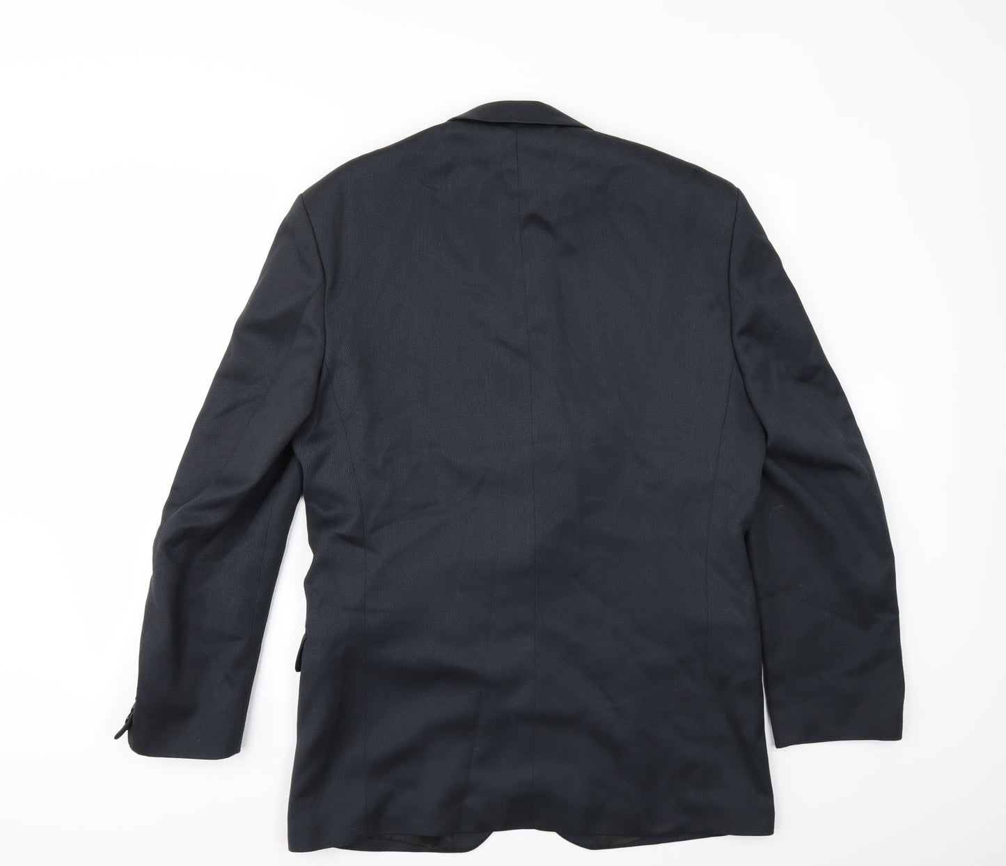 Mens UK Size 40 Pinstripe Regular Blue Suit Jacket