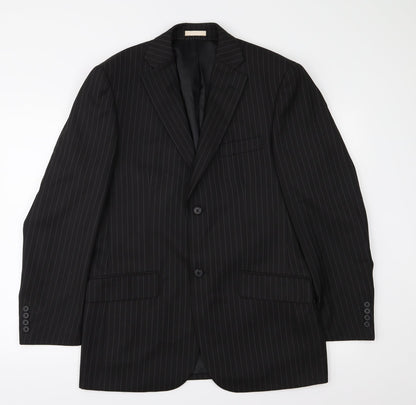 Mens UK Size 38 Greenwoods Regular Black Suit Jacket