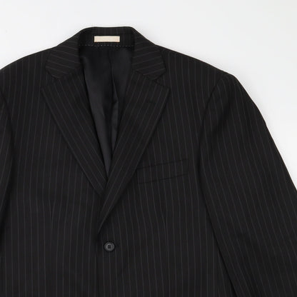 Mens UK Size 38 Greenwoods Regular Black Suit Jacket