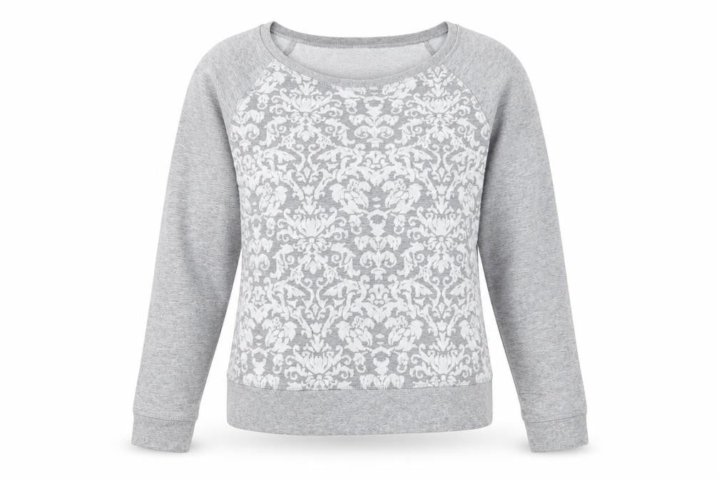 Womens UK Size S H&M Grey Pullover Sweatshirt
