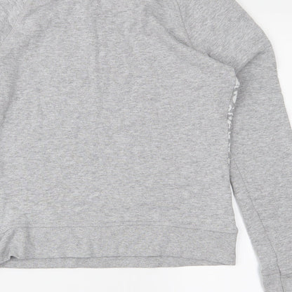 H&M Womens Grey  Jersey Pullover Sweatshirt Size S