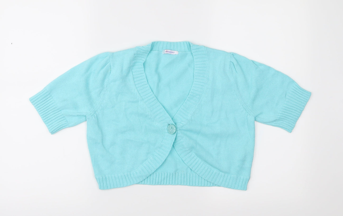 Damart Womens Blue  Knit Cardigan Jumper Size 10