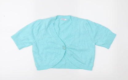 Damart Womens Blue  Knit Cardigan Jumper Size 10