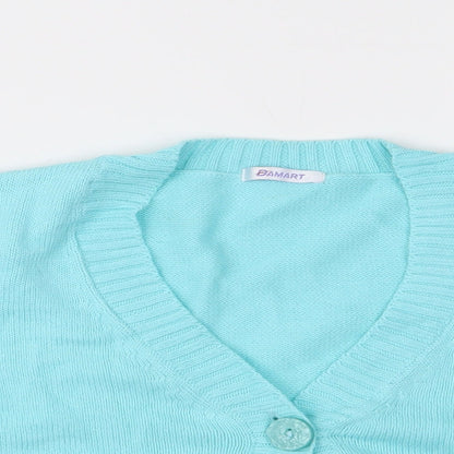 Damart Womens Blue  Knit Cardigan Jumper Size 10