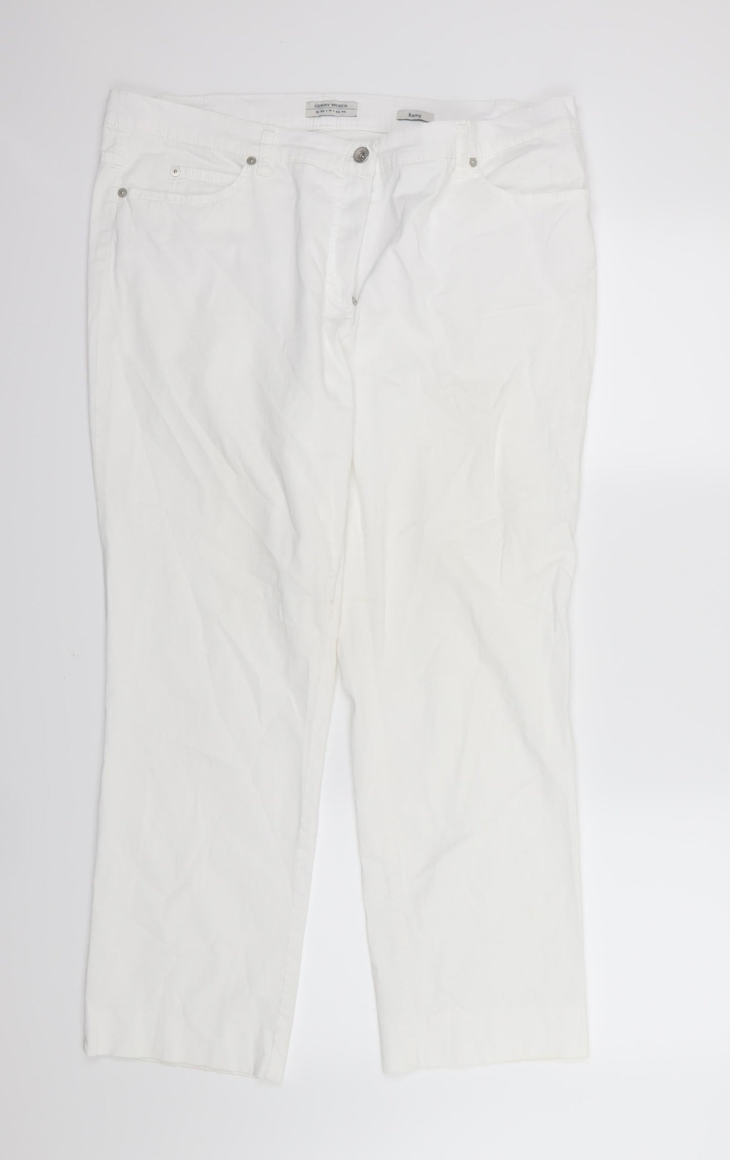 Gerry Weber Womens White   Trousers  Size 20 L28 in