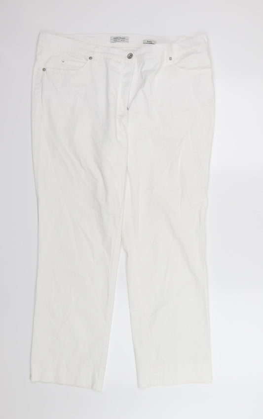 Gerry Weber Womens White   Trousers  Size 20 L28 in