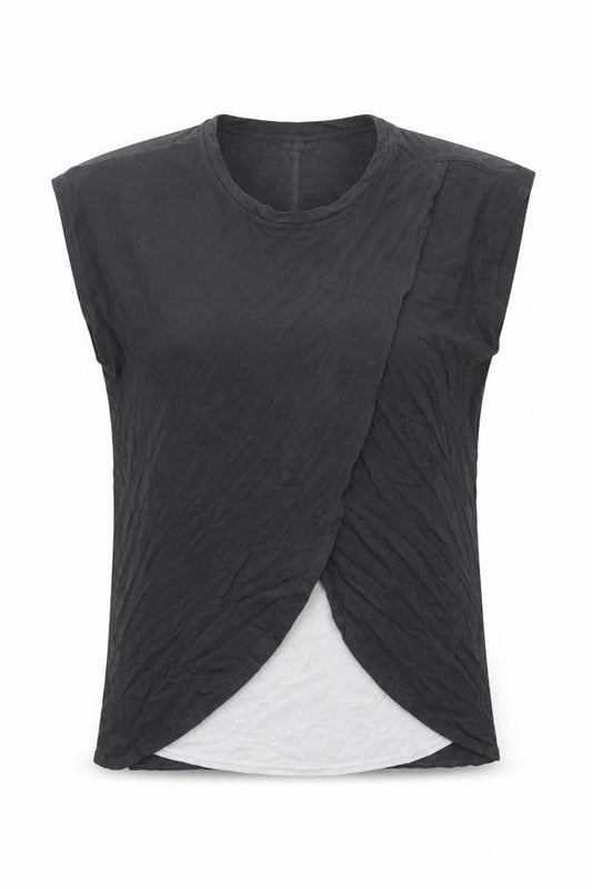Womens UK Size L Preworn Grey Basic T-Shirt