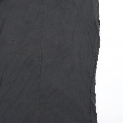 Womens UK Size L Preworn Grey Basic T-Shirt