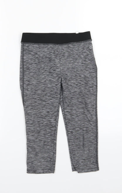 H&M Girls Grey   Compression Shorts Size 8-9 Years