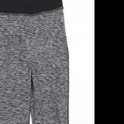 H&M Girls Grey   Compression Shorts Size 8-9 Years