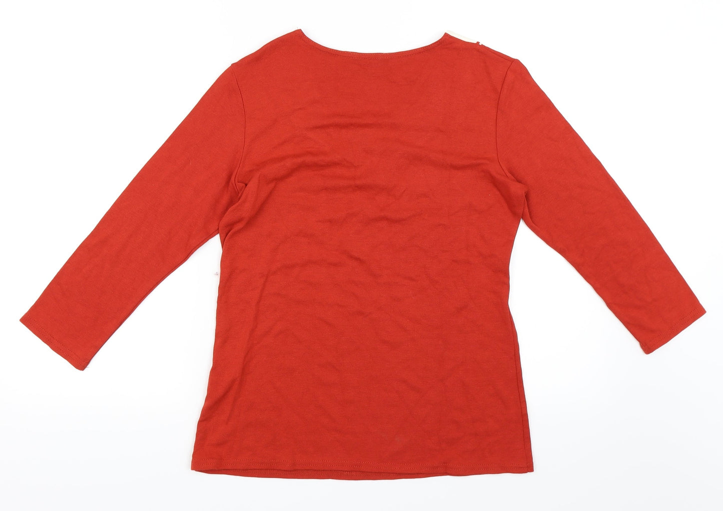 Elite collection Womens Red   Basic Blouse Size 12