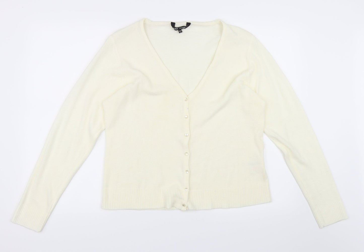 Key West Womens Ivory   Cardigan Jumper Size 18