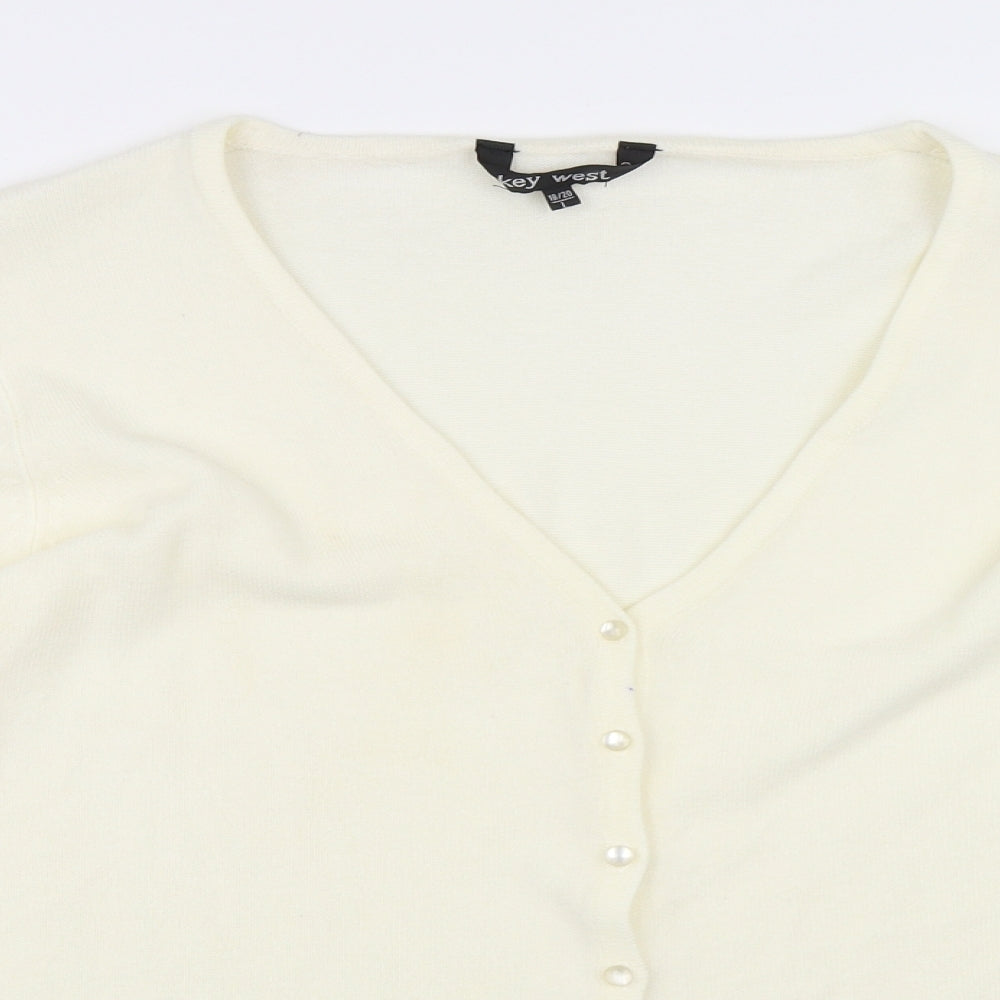 Key West Womens Ivory   Cardigan Jumper Size 18