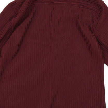 Mens UK Size M River Island Purple  Button-Up Long Sleeve Casual Shirt