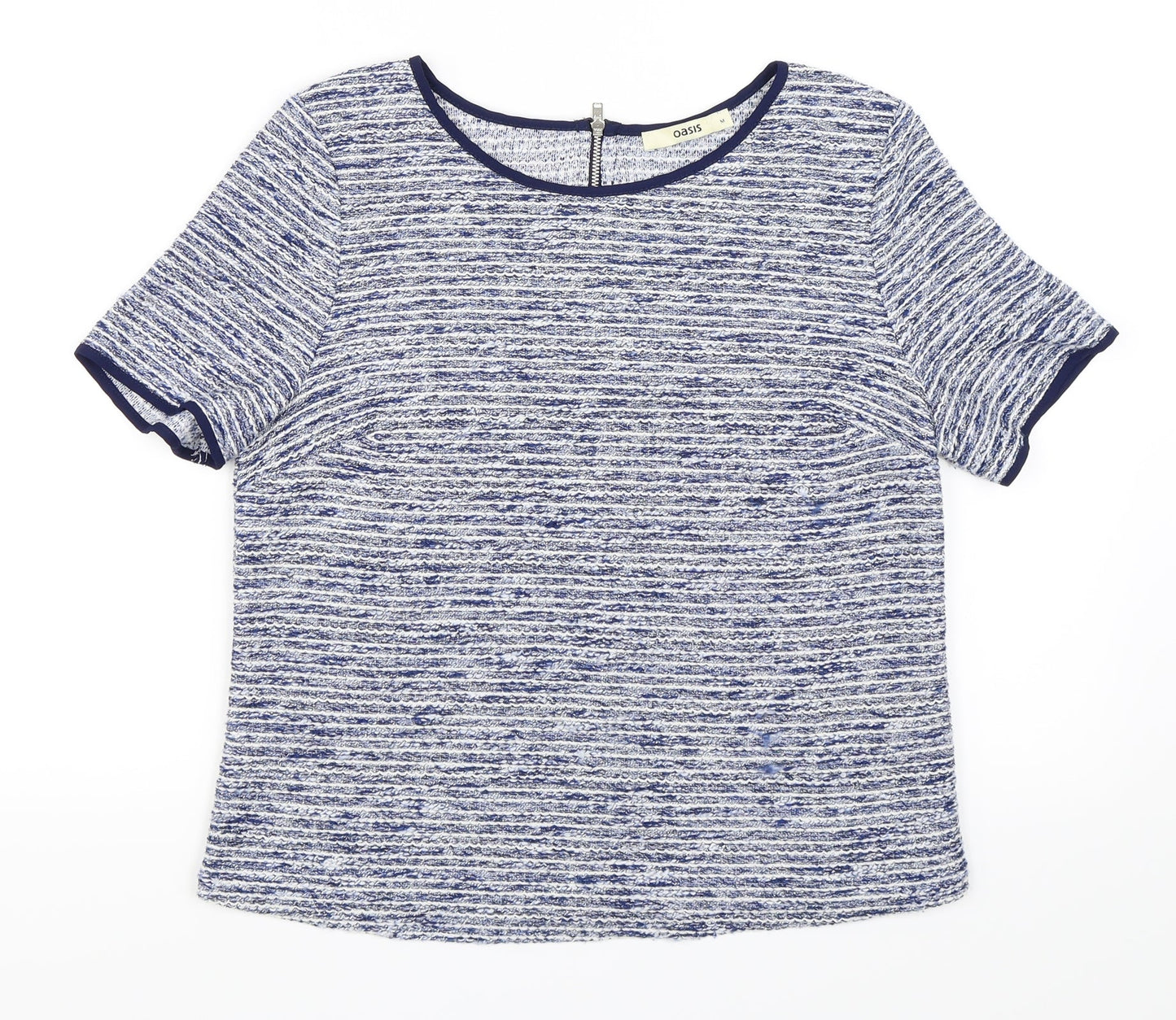 Womens UK Size M Oasis Blue Basic Blouse