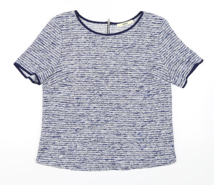 Womens UK Size M Oasis Blue Basic Blouse