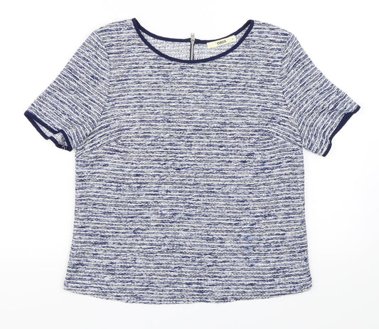 Womens UK Size M Oasis Blue Basic Blouse
