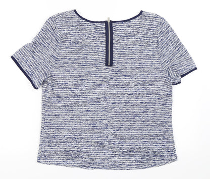 Womens UK Size M Oasis Blue Basic Blouse