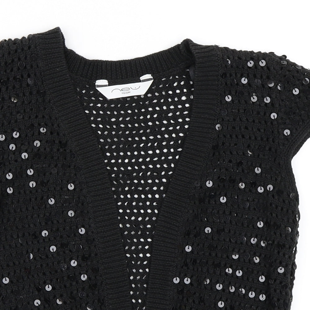 New Look Girls Black   Cardigan Jumper Size S