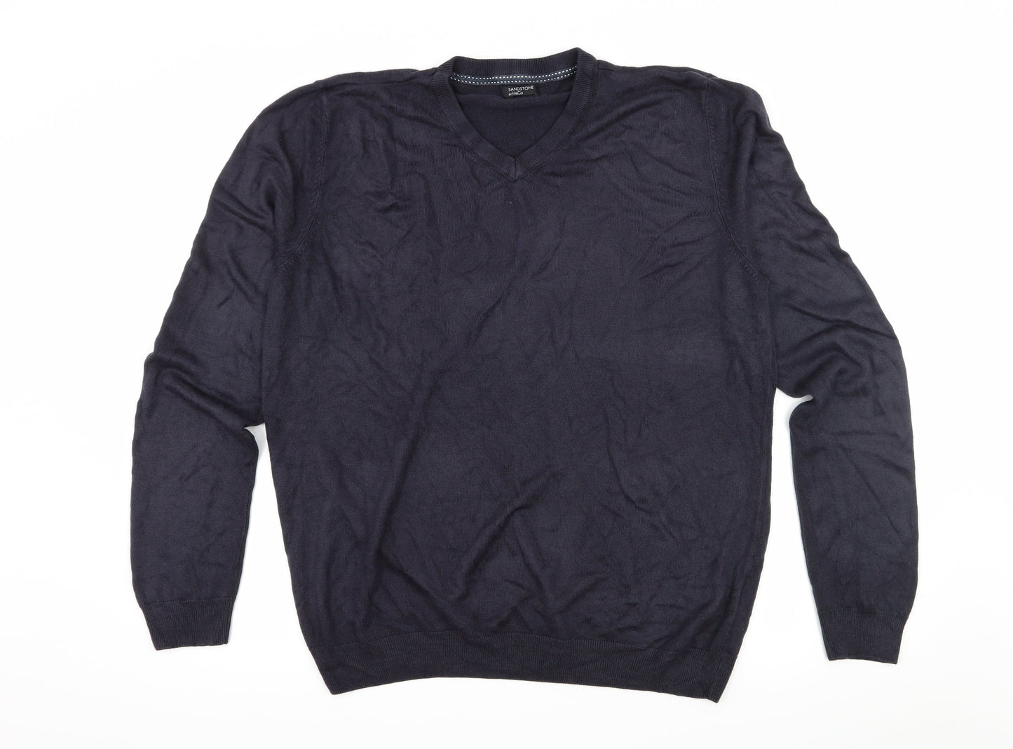 M&Co Womens Blue  Knit Pullover Jumper Size XL