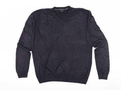 M&Co Womens Blue  Knit Pullover Jumper Size XL