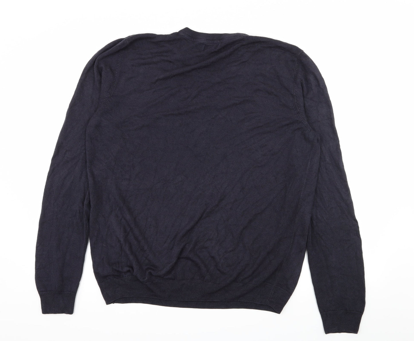 M&Co Womens Blue  Knit Pullover Jumper Size XL
