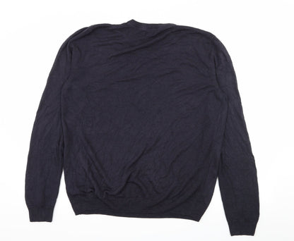M&Co Womens Blue  Knit Pullover Jumper Size XL