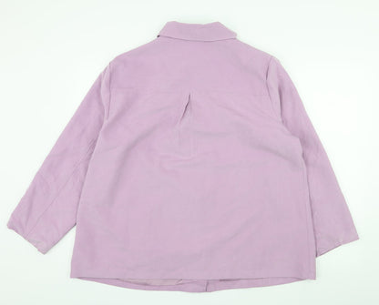 Slimma Womens Purple   Pea Coat Coat Size 20