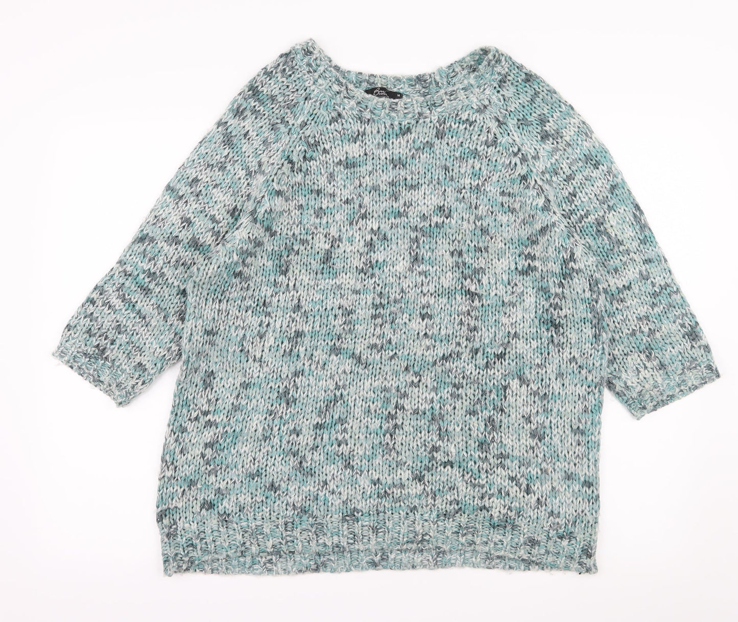 Bonmarché Womens Blue  Knit Pullover Jumper Size M