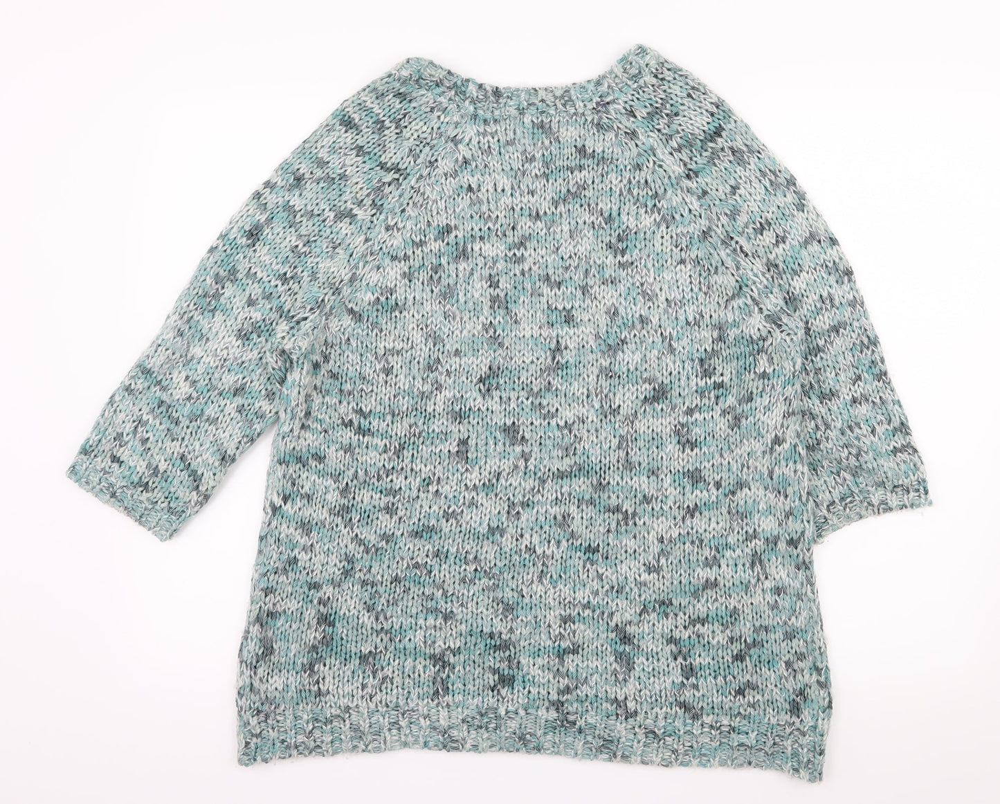 Bonmarché Womens Blue  Knit Pullover Jumper Size M