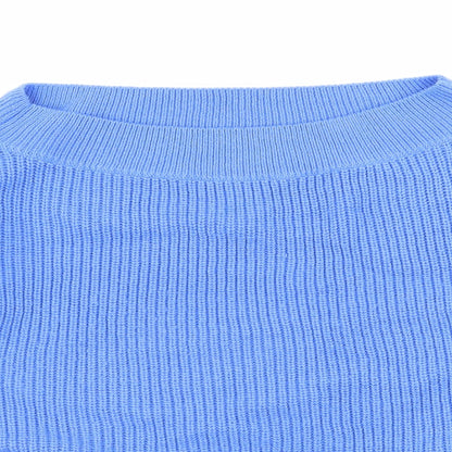 Gina Tricot Womens Blue  Knit Pullover Jumper Size L