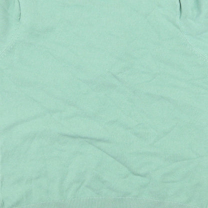Womens UK Size S Preworn Green Basic T-Shirt