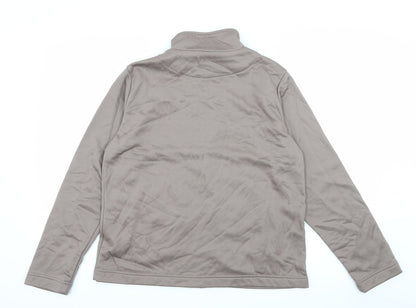 Damart Womens Brown  Jersey Full Zip Sweatshirt Size 10  - Rose