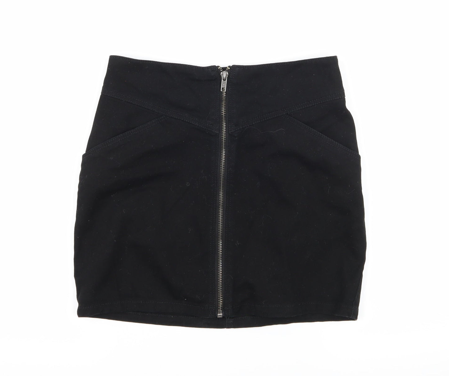 Divided by H&M Womens Beige  Denim A-Line Skirt Size 6