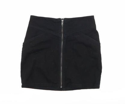 Divided by H&M Womens Beige  Denim A-Line Skirt Size 6