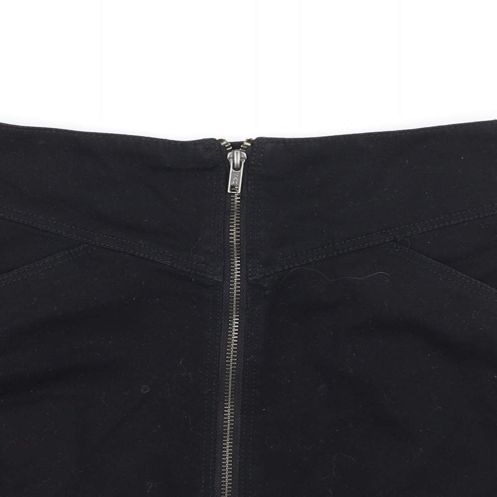 Divided by H&M Womens Beige  Denim A-Line Skirt Size 6