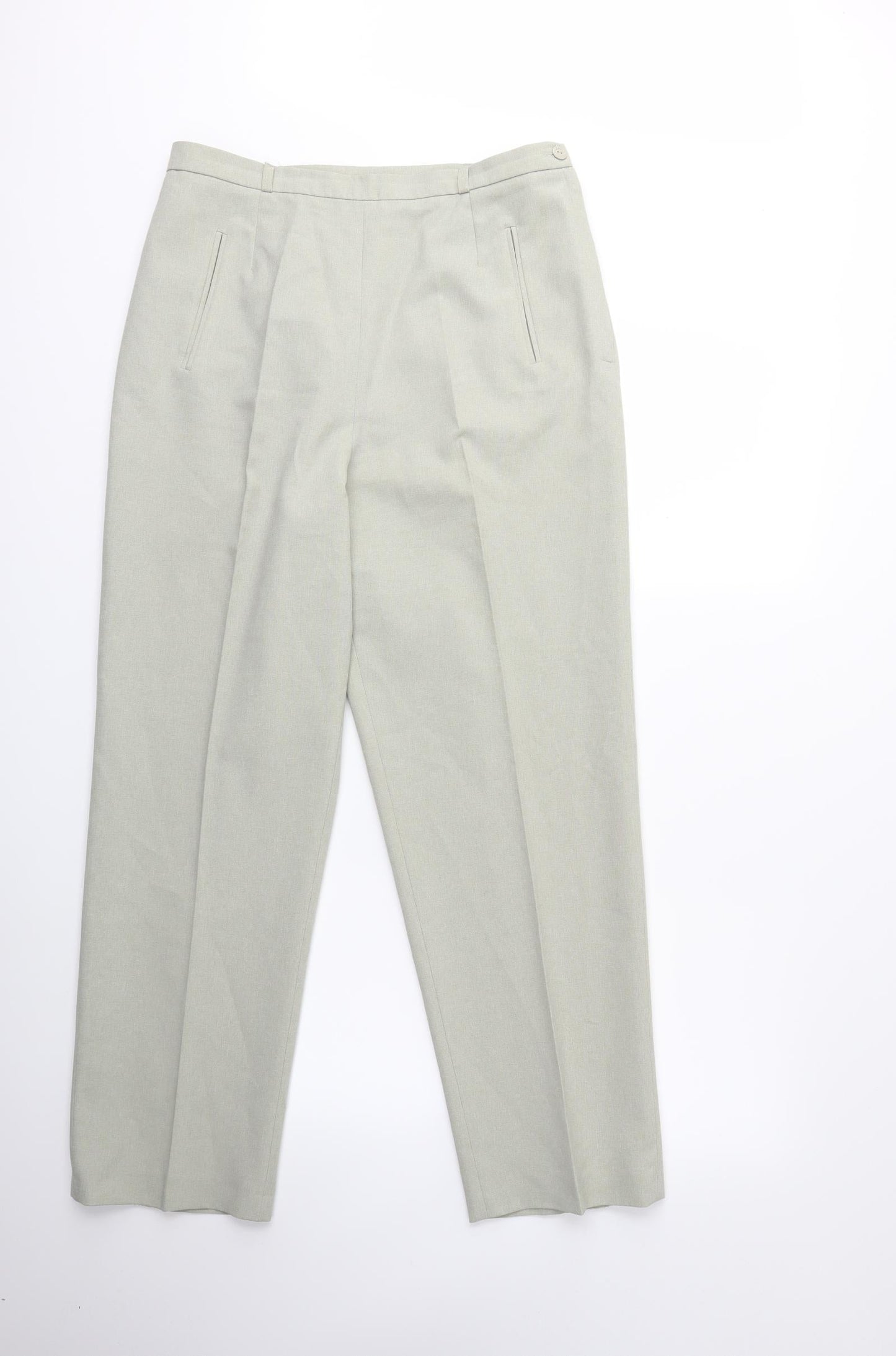 Womens UK Size 16 Berkertex Regular Fit  Green Trousers