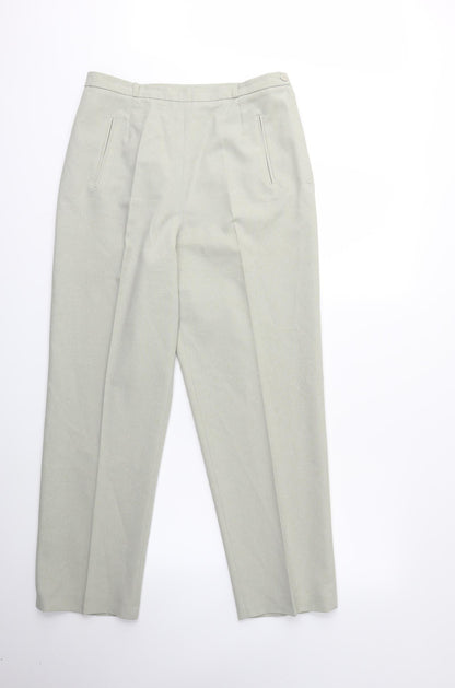 Womens UK Size 16 Berkertex Regular Fit  Green Trousers
