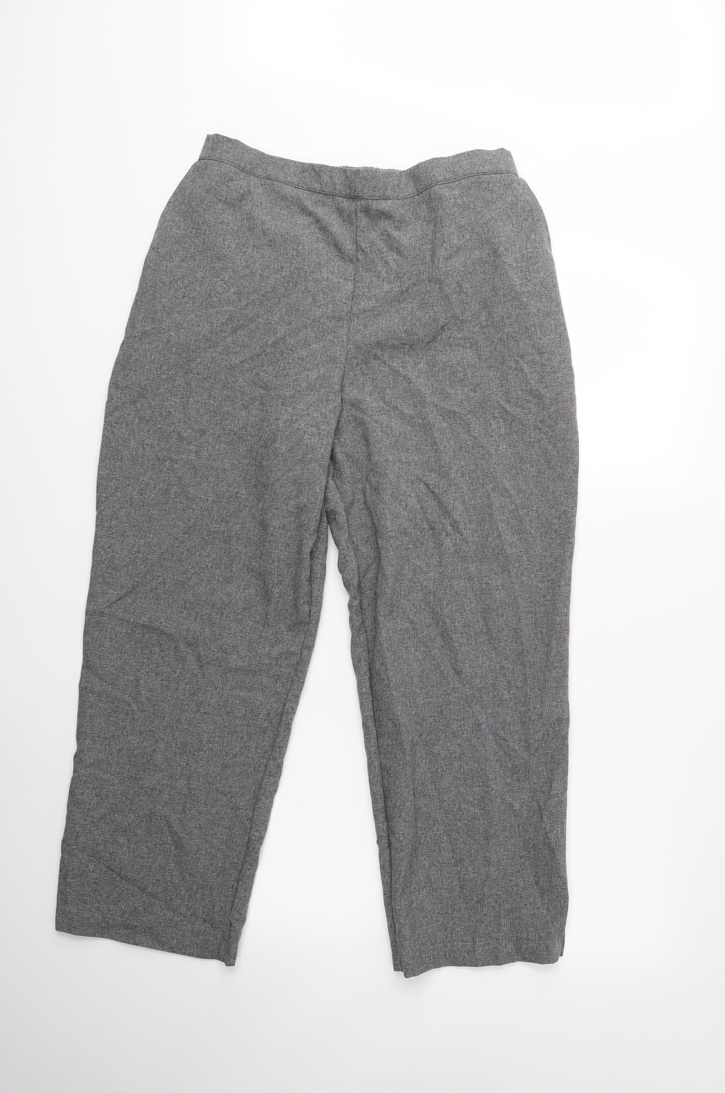 Womens UK Size 20 Preworn Regular Fit  Grey Trousers