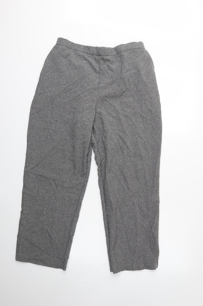 Womens UK Size 20 Preworn Regular Fit  Grey Trousers