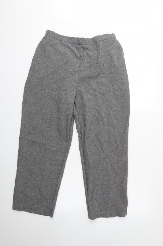 Womens UK Size 20 Preworn Regular Fit  Grey Trousers