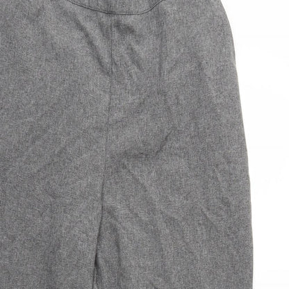 Womens UK Size 20 Preworn Regular Fit  Grey Trousers