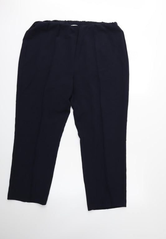 Womens UK Size 18 julipa Regular Fit  Blue Trousers