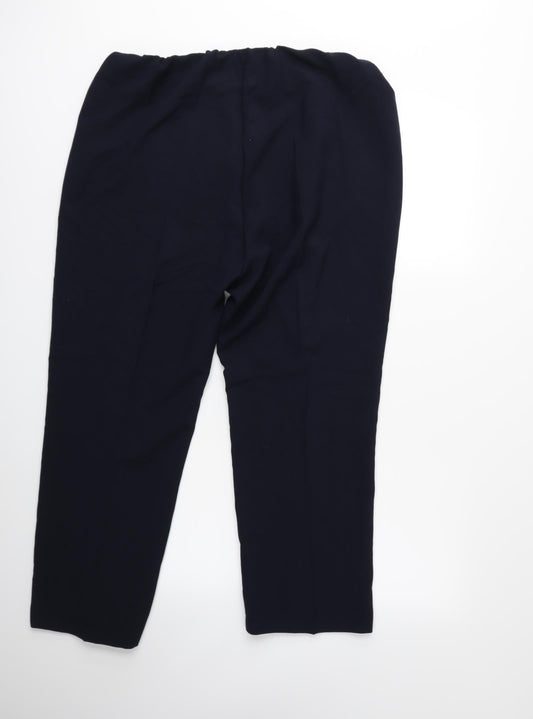 Womens UK Size 18 julipa Regular Fit  Blue Trousers