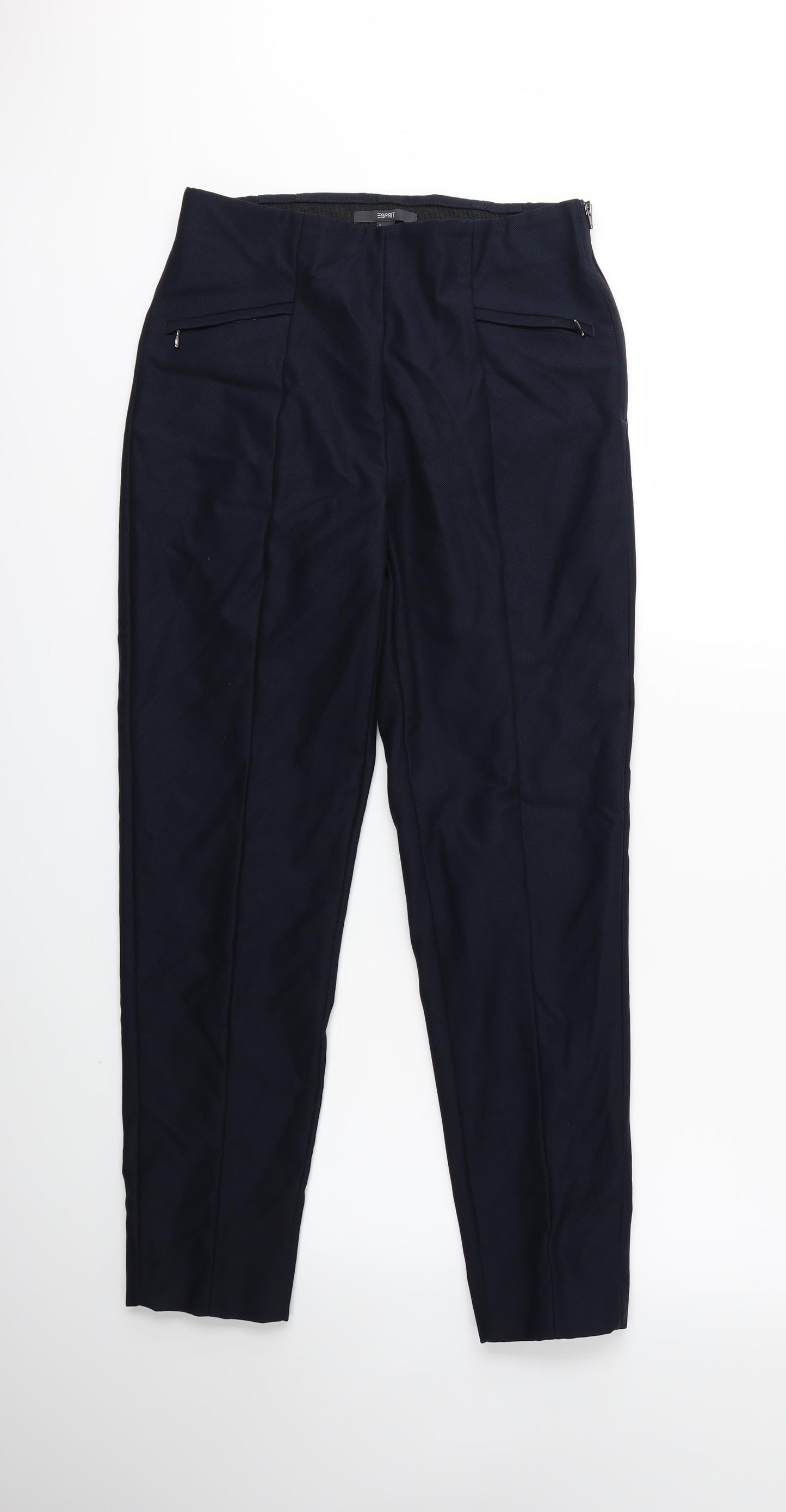 Womens UK Size 10 Preworn Regular Fit  Blue Trousers