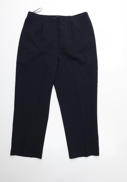 Womens UK Size 14 Marks and Spencer Regular Fit  Black Trousers