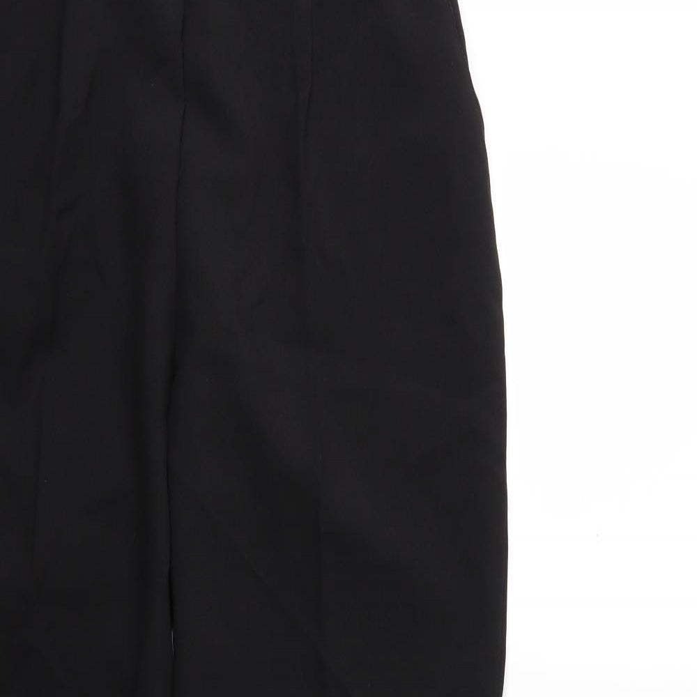 Womens UK Size 14 Preworn Regular Fit  Black Trousers